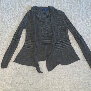 Grey sweater cardigan
